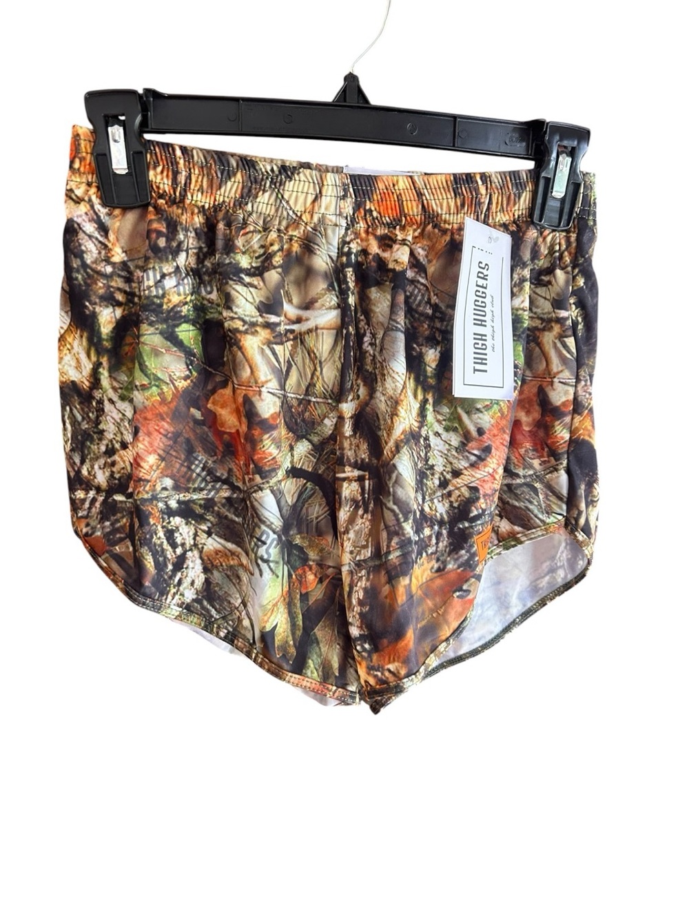 NWT Thigh Huggers Hunters camouflage pattern training shorts Size XS